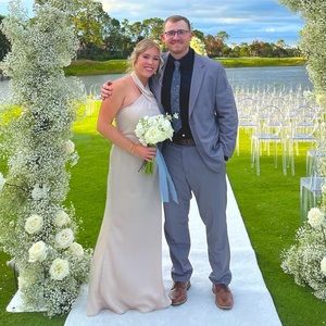 BHLDN Ruby Satin Charmeuse Dress